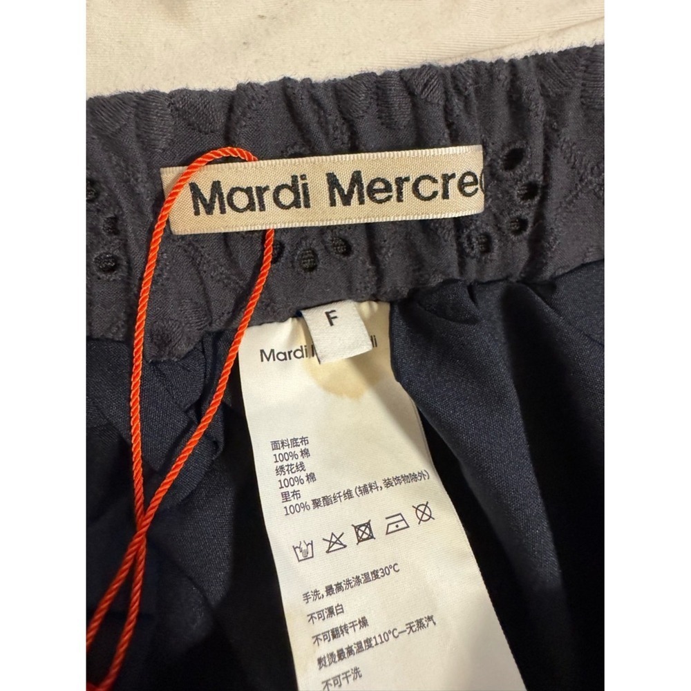 MARDI MERCREDI Balloon Skirt Navy Eyelet XS/S - Picture 7 of 8